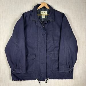 Vintage Eddie Bauer Chore Style Flannel Lined Womens XL Jacket